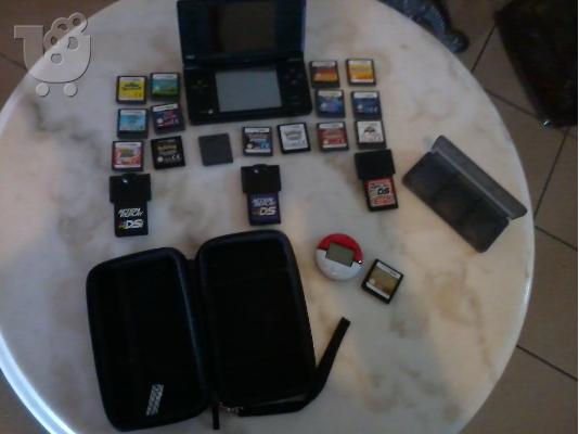 PoulaTo: Nintendo Dsi with:Case,3 action replay,16 cards,6 card case in 150 EURW FREEEE
